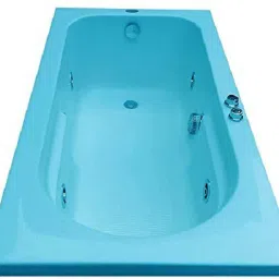 Prestige 4 Feet Freestanding with Jacuzzi Massage- Cyan Blue Free-standing Bathtub-image-14