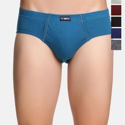 Genx Pack Of 6 Assorted Super Combed Cotton Basic Briefs Genx-Gusto-Brief-IE-6-image-25