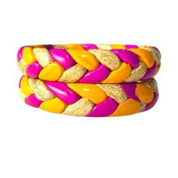 Aaroz and Company Multi Brass Bangle-image-18