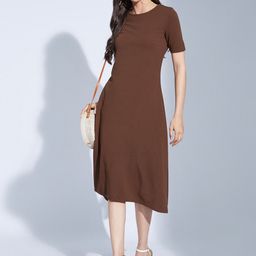 Selvia Dyed A-Line Midi Dress-picture-3