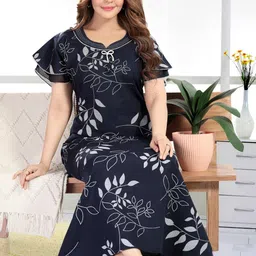 TRUNDZ Women Floral Printed Nightdress-picture-16
