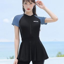 COCKATOO Women ColorblockedSwimming Dress-image-27