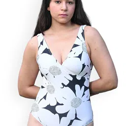 TFW  Printed V Neck Bodysuit-image-30