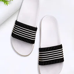 KAPYANSH Men Striped Sliders-picture-47