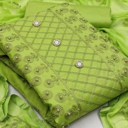 Suha Unstitched Dress Material-image-102