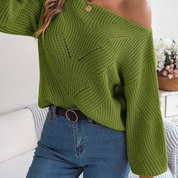 HERE&NOW Women Cable Knit Pullover-picture-29