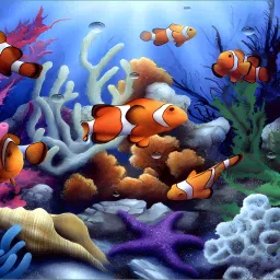 47.5 cm 32.5 Cm Eco Friendly Waterproof Fish Wall Self Adhesive Sticker-image-5
