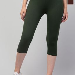 Attire Zone Women Pack of 2 Skinny Fit Capris-image-99