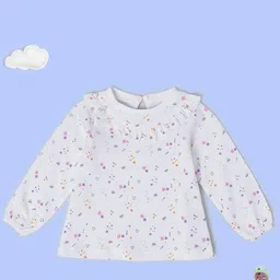 Babies R Us Floral Print Cotton Top-image-77