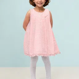 Toonyport Girls Ethnic Motifs Printed A-Line Dress-image-51