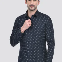 Numero Uno Men Spread Collar Micro Ditsy Printed Cotton Casual Shirt-image-81