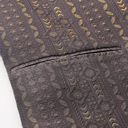 MANQ Ethnic Motifs Woven Design Nehru Jacket image 4