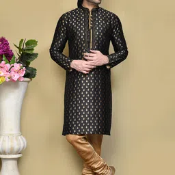 RANAK Men Ethnic Motifs Embroidered Thread Work Kurta-image-26