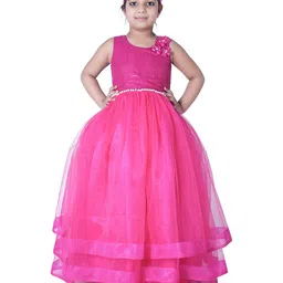 Wow Princess Girls Net Gown Maxi Dress-image-67