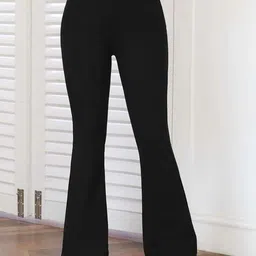 Stylecast X Slyck Women Comfort Flared Wrinkle Free Trouser-image-31