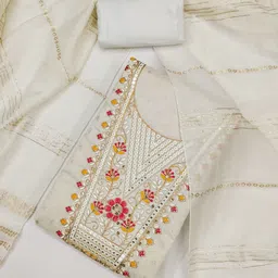 Nayanthara Trends Embroidered Unstitched Dress Material-picture-33
