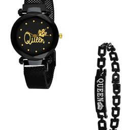 Miss Perfect Women Printed Dial &Bracelet Style Strap Analogue Watch And A Bracelet jk2271-picture-4