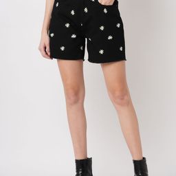 Mast & Harbour Women Printed High-Rise Shorts-picture-30
