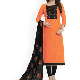 Maroosh Embroidered Thread Work Unstitched Dress Material-image-7