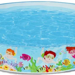 YANVI Swimming Pool for Kids - Toddler and Baby Pool - Snapset Pools for Home Courtyard Summer Swimming Party | Folding Durable Swim Center Bath Tubs Baby Pool | Multi Color (5 Ft)-6