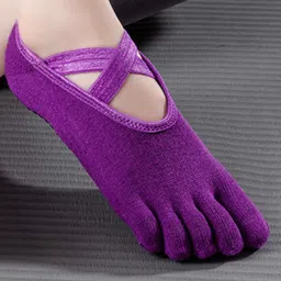 BAESD Women Non-Slip Anti-Skid Ankle Length Yoga Socks image 2