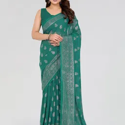 KALINI Ethnic Motifs Poly Georgette Saree-picture-25