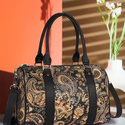 Veneer Floral Printed Medium Duffel Bag-6
