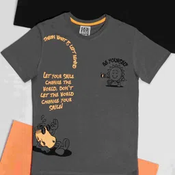 Gini and Jony Boys Typography Printed Round Neck Cotton T-shirt-image-16