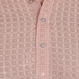 DIVISIVE Men Regular Sequinned Kurta with Pyjamas image 2