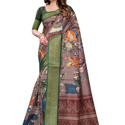 PARVOTSAV Multi Polyester Saree-image-92