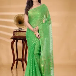 SRILOK Woven Design Zari Jamdani Saree-image-53