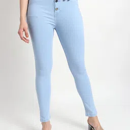 TYFFYN Women Slim Fit High-Rise Highly Distressed Heavy Fade Stretchable Jeans-picture-9