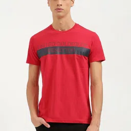 United Colors of Benetton Men Typography Printed Pure Cotton Pockets T-shirt-image-44