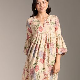 20Dresses Floral Print Puff Sleeve Fit & Flare Dress-image-48