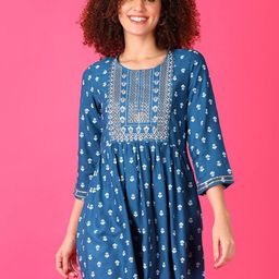 V-Mart Women Floral Printed Straight Tunic-picture-31