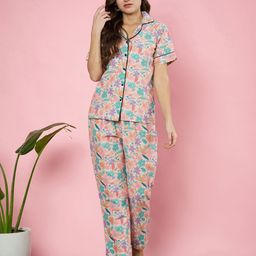 Fbella Women Printed Night suit-image-69