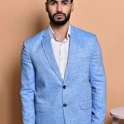 PRINTINDIA Self Design Single-Breasted Casual Blazer-image-56