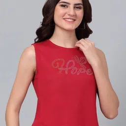 Dressitude Women Typography Pure Cotton T-shirt-image-42