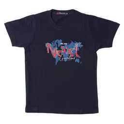 NeuVin Boys Typography Printed Round Neck Cotton T-shirt-picture-13