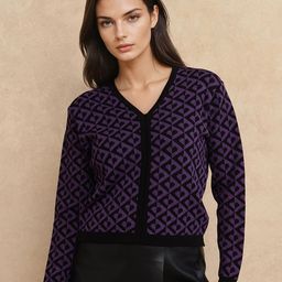 RAREISM Women DORTYOL Self Design V-Neck Cardigan-picture-21
