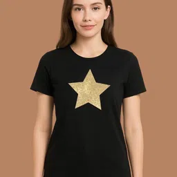MORDEN MUSE Graphic Printed Round Neck Cotton T-shirt-picture-41