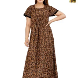 MAYA PRINT Women Pack Of 2 Floral Printed Maxi Nightdress-picture-23