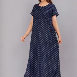 AAKARSHANA CREATION Women Printed Cotton Nightdress-picture-37