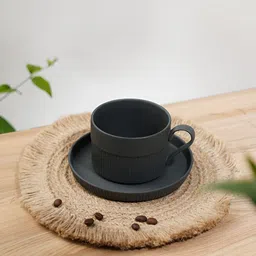 Vola Global LLP Black Porcelain Core Set of Cups and Mugs-image-51