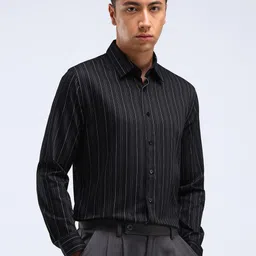 Flying Machine Men Slim Fit Opaque Striped Casual Shirt-image-56