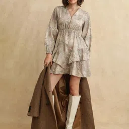 RAREISM Floral Print Fit & Flare Dress-image-14