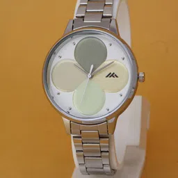 VIRAKTI Women Stainless Steel Bracelet Style Straps Analogue Watch G-81-DARK GREEN STEEL-image-96