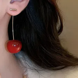 Celestique Korean Cherry Drop Earrings-31