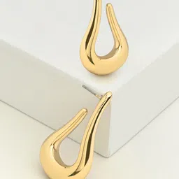 Kazo Gold-Plated Teardrop Shaped Studs-8