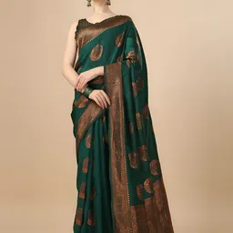 Shriyangan Woven Design Zari Pure Silk Kanjeevaram Saree-image-80